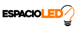 logo de una marca llamada espacio LED