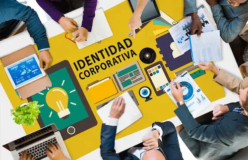 imagen donde hay la pregunta, qué es la identidad corporativa