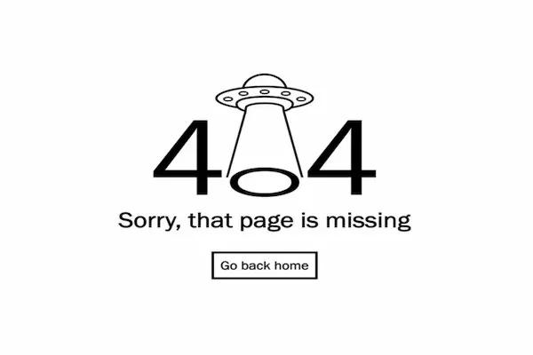 pagina rota 404 como errores al crear un ecommerce
