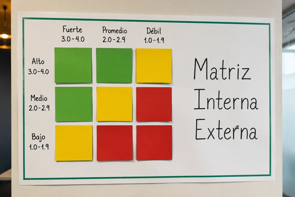 Exposición de matriz IE