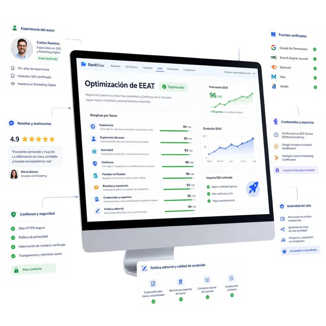 8. Optimización de EEAT