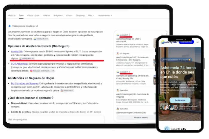 Assisty24h cliente de SEO